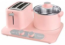 Тостер-плита Xiaomi Donlim Multifunctional Breakfast Machine Pink (Розовый) — фото