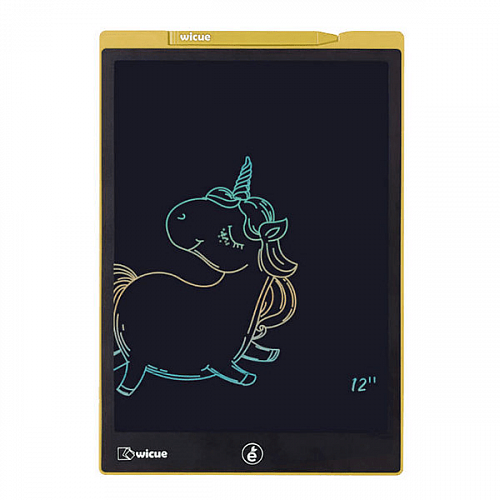 Детский планшет для рисования Wicue 12 inch LCD Tablet (Желтый) (цветная версия) — фото